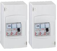 Legrand - Tableau de commande automatique de chauffe-eau - 2 disjoncteurs + 1 contacteur (Lot de 2)