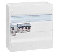 LEGRAND - Tableau Électrique Pré-équipé 1 Rangée Drivia - Equipé de Disjoncteurs + 1 Interrupteur Différentiel 30mA - Spécial Extension Cuisine ou Cellier - Fabriqué En France - Blanc