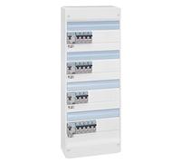 LEGRAND - Tableau Électrique Pré-équipé 4 Rangées Drivia - Equipé de Disjoncteurs et Interrupteurs Différentiels - Pour Logement T6 - Fabriqué En France - Blanc