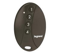 LEGRAND, Télécommande Manuelle à 4 Boutons, domotique avec Netatmo, Commutation de lumière/volet Roulant, Rappel de scénarios, indicateur de Batterie LED, 067695, Gris