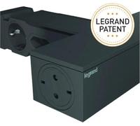 Legrand TV Corner Prises multiples 4x prise, 4x prise Euro, SPD, 2m de câble noir 694515