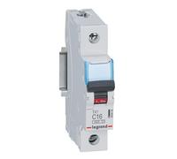 LEGRAND, TX3 403434 Disjoncteur type C, 16 A, 1 pôle, 6 kA, 230/400 VAC, 1 unité de division