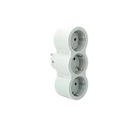 Legrand Adaptateurs de contact Type F Shuko – Lot de 3 Blanc