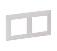 Legrand Valena Life 2Fach cadre Uw 754002, Bouton + interrupteur, Blanc
