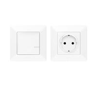 LEGRAND, Valena Life with Netatmo 752154 Kit radio préconfiguré, prise radio (3680 W) + émetteur mural sans fil, indicateur LED pour l'état de la batterie, extension d'une installation standard