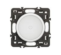 LEGRAND Variateur rotatif Céliane blanc encastré 200W LED IP20 | Blanc, encastré, bouton rotatif, 200W LED, variation tous types de lampes, câblage avec ou sans neutre, IP20