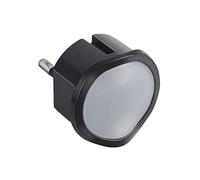 Legrand Veilleuse crépusculaire automatique avec LED haute luminosité et fiche 2P 10A - noir
