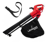 Lehmann 3 en 1 Souffleur de Feuilles Électrique, Aspirateur à Feuilles avec Broyeur, 3500W, Fonction Aspirateur Souffleur Broyeur en Un, Vitesse 270km/h,15000 TR/Min, Sac 40L, Sangles & Roues