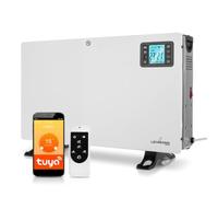 LEHMANN Convecteur Chauffage Électrique avec Télécommande, Wi-Fi, App Tuya Smart, 3 niveaux 750/1250/2000 W, Radiateur Electrique avec Minuterie, Thermostat, Protection contre la Surchauffe, Blanc