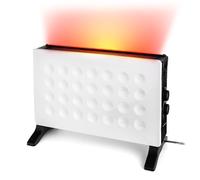 LEHMANN Convecteur Chauffage Électrique, Radiateur Electrique Mobile avec 3 niveaux 750/1250/2000 W, Thermostat et Protection contre la Surchauffe, Idéal pour Chambre & Bureau, Blanc