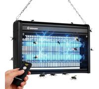 LEHMANN Lampe Anti Moustique Electrique, 20 W, Appareil Anti Mouches, Insectes, Moustiques sans Produits Chimiques, Commande à Distance, Silencieux, UV Tue Mouche pour Surfaces Jusqu’à 150 m²