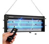 LEHMANN Lampe Anti Moustique Electrique, 40 W, Appareil Anti Mouches, Insectes, Moustiques sans Produits Chimiques, Commande à Distance, Silencieux, UV Tue Mouche pour Surfaces Jusqu’à 400 m²