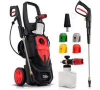 Nettoyeur haute pression Lehmann avec moteur à induction, 3000W, max. 260 bar, 480 l/h, accessoires inclus - lance à mousse, 4 buses, buse turbo