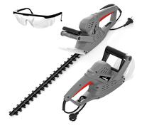 LEHMANN Taille-Haies électrique, Longueur de Lame 45 cm, 16 mm d'écartement des Dents, Puissance maximale 1500 W, Protection Antichoc, Poignée Ergonomique, Léger 2,1 kg, Gris