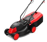 Lehmann Tondeuse à Gazon Électrique, 1200 W, Largeur de Coupe 32 cm, Bac de Ramassage 25 L, Réglage Hauteur de Coupe 3 Positions 25 à 65 mm, Jusqu’à 500 m², 3450 TR/Min