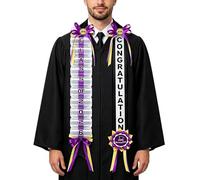 Lei De Remise De Diplôme - Guirlande De Billets En Ruban De Satin Tressé, Clips D'affichage De Cadeaux D'argent Personnalisés, Décorations De Fête De Fin D'études Secondaires, Souvenir De Deux Mille V