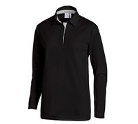 Leiber Polo-Shirt mit Manches longues 08/2638/1029 Noir/Argent M