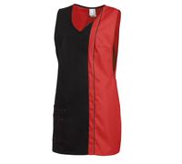 Leiber Tablier de cuisine pour femmes 08/2541/1002 Noir/Rouge I