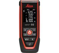 Leica Télémètre laser Disto D2 – 100 m, laser vert, NFC et Bluetooth, embout rabattable – 837031