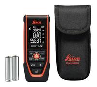 Leica DISTO D2 - télémètre laser multifonctionnel, portée de 150m | avec NFC et Bluetooth (avec appli), embout rabattable et capteur d’inclinaison (pour mesure en intérieur)