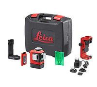 Leica Lino L6G - niveau laser chantier, lignes 3x360 degrés en coffret | 3 lignes laser vertes à 360° pour un nivellement et un alignement précis, avec support mural et batterie inclus, portée: 35 m