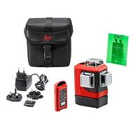 Leica Lino L6G - niveau laser chantier, lignes 3x360 degrés en sacoche | 3 lignes laser vertes à 360° pour un nivellement et un alignement précis avec batterie inclus, portée : 35 m