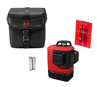 Leica Lino L6Rs - niveau laser chantier, lignes 3x360 degrés en sacoche | 3 lignes laser rouges à 360° pour des travaux complets de nivellement et de marquage en intérieur, portée : 25 m