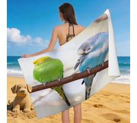 Leichong Serviette de Plage Corail Cartoon, 3D La Vie Marine Grande Serviette de Bain Microfibre, Drap de Plage Séchage Rapide e Anti Sable pour Piscine Voyage, 90x180 cm