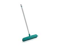 Leifheit Balai Supra 56415 - brosse en caoutchouc naturel - manche télescopique 140 cm Bleu