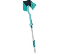 Leifheit Balai télescopique Tête de Loup Dusty 190 cm, plumeau à poussière Manche Extensible Pratique & Efficace, balayette idéale pour Nettoyer dans Les Coins, Balai Brosse Click System