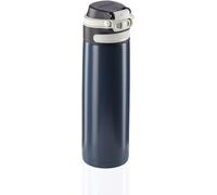 Leifheit Bouteille isotherme Flip – 600 ml, bouchon à vis, 100% anti-fuite – Bleu foncé
