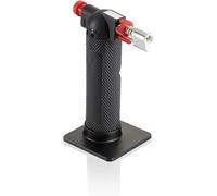 Leifheit Chalumeau de cuisine ProLine, chalumeau pour tout usage | Manipulation sûre et confortable, rechargeable au gaz butane, idéal pour la crème brûlée et d'autres préparations culinaires
