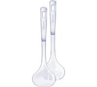 Leifheit Couverts à salade 3196 – Cuillère 33 cm et fourchette, plastique, lave-vaisselle