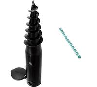 Leifheit Douille de Fixation avec Barre à Visser pour séchoir Parapluie, Ancre de Sol & Etendoir Support Easyclip Linomatic, Porte-pièces Coupe-Vent pour étendoir à Linge