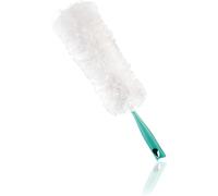 Leifheit Duster XL Plumeau dépoussiérant, plumeau poussière aux fibres extra douces, accessoire ménage avec embout Click-System pour une longueur XL Turquoise 38 cm