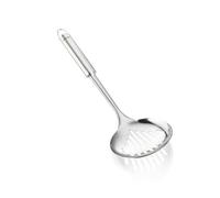 Leifheit Écumoire Sterling, Grande cuillère ajourée 36 cm idéale pour le service à table, Écumoire inox design de qualité supérieure avec œillet de suspension pratique, Écumoire grand modèle