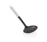 Leifheit Écumoire Sterling, Grande Cuillère en Nylon résistant à la Chaleur | Grande cuillère ajourée pour cuisiner et servir, résistante à la chaleur jusqu'à 160 °C, manche ovale, œillet de suspension