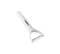 Leifheit Éplucheur étrier ComfortLine 03151 – universel plastique & acier, maniable, blanc