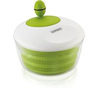 Leifheit Essoreuse à salade Trend, saladier passoire de 4,2 L | Mécanisme d'essorage à manivelle, bouton ergonomique, utilisable comme saladier ou passoire, essorage rapide et efficace