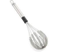 Leifheit Fouet de cuisine Speed Quirl M, Fouet manuel en Acier Inoxydable | Fils torsadés pour fouetter sauces et mousse de lait 2 fois plus vite, poignée ergonomique, compatible lave-vaisselle