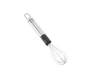 Leifheit Fouet manuel ProLine 21 cm, Fouet de cuisine en Acier Inoxydable | Mini fouet idéal pour battre les sauces dans de petits récipients, manche ergonomique de 13 cm, avec œillet de suspension