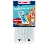 Leifheit Housse Clean Twist/Combi M micro duo, housse de rechange en microfibres pour balai à plat Combi, housse pour balai nettoyante et absorbante 31,6 x 15,6 x 11,2 cm