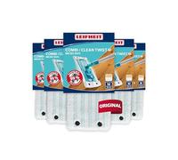 Leifheit Housse de Rechange Clean Twist et Combi M, Micro Duo, Lot de 5 | Système Micro Duo à double fibre, lavable 200 fois à 60°C, avec boutons-pression, pour carrelage, parquet et sols stratifiés