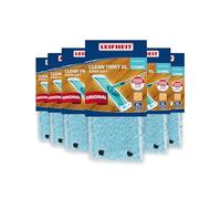 Leifheit Housse de Rechange Clean Twist XL / Combi XL, Super Soft, Lot de 6 | Housse de rechange 42 cm, nettoyage humide léger ou à sec, pour parquet, sols stratifié, lavable 200 x à 60 °C, fibres douces
