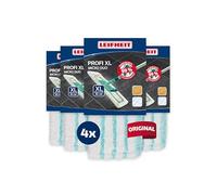 Leifheit Housse Lave-Sol Profi XL Micro Duo, Lot de 4 Serpilleres