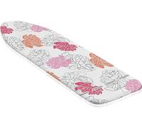 Leifheit Housse pour table à repasser Cotton Comfort Universal,housse de repassage rembourrage 3 mm,housse pour planche à repasser jusqu'à 140x45 cm, protection table à repasser avec bande élastique