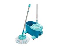 Leifheit serpillière Clean Twist Ergo 52102 – seau essoreur 6L, roulettes, manche télescopique