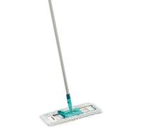 Leifheit Lave-Sol Profi XL Cotton Plus 42 cm, Balai Serpillière à plat | Manche Aluminium 140 cm articulation 360°, housse intégrale haute teneur en coton lavable à 60 °C, pour carrelage et pierre