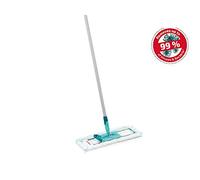 Leifheit Lave-sol Profi XL micro duo manche acier, balai microfibre avec housse lavable et manche de 140 cm, balai à plat, accessoire ménage pour sols carrelés