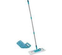 Leifheit Lave-sol Profi XL micro duo + housse duster static, serpillière, manche acier, fibres synthétiques, 55170